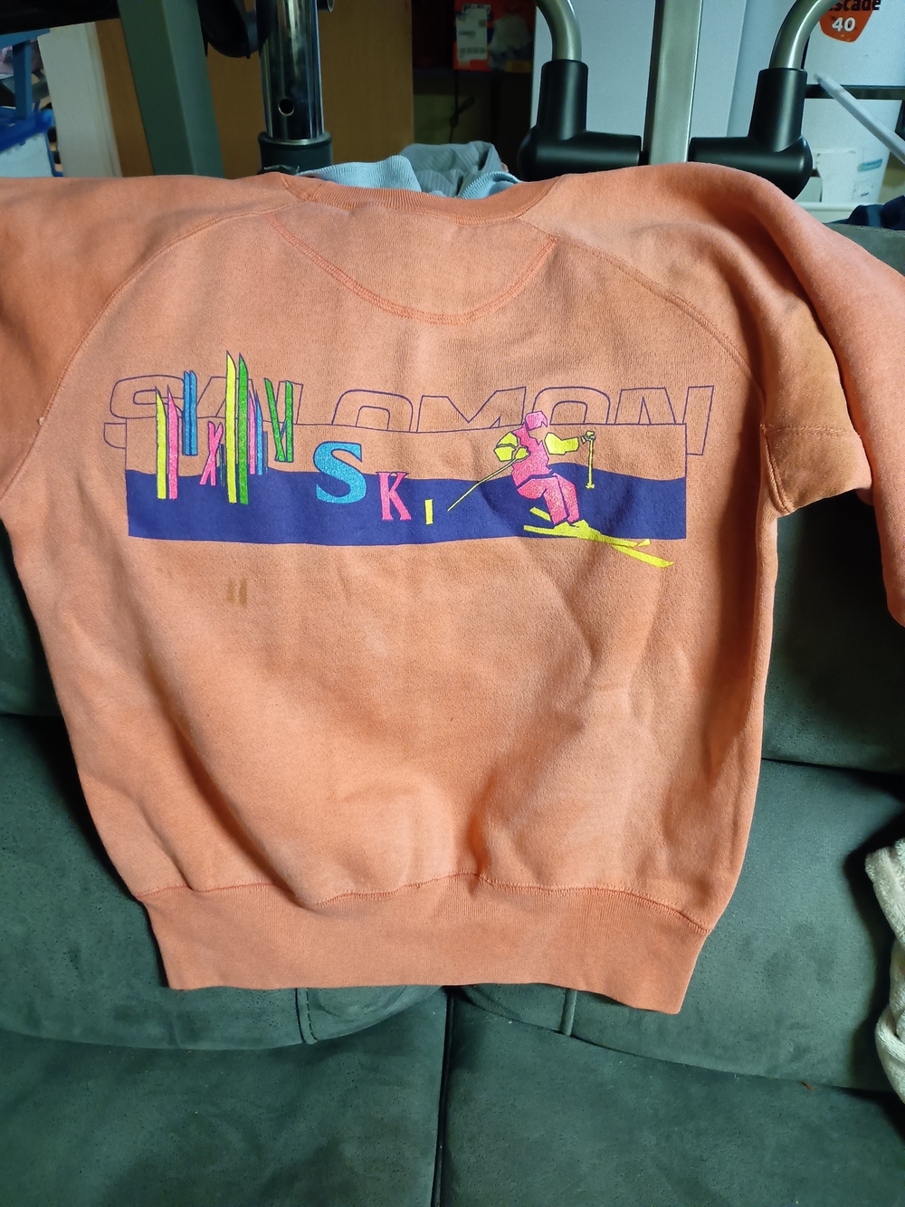 Vintage 1990s Men's/ Unisex Salomon Ski Collared Sweatshirt L - Picture 5 of 8
